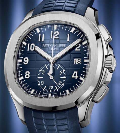 patek philippe aquanaut white gold blue dial|Patek Philippe aquanaut chronograph.